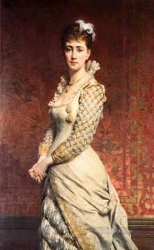  dama - Retrato de una dama Clasicismo académico Pierre Auguste Cot